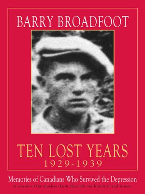 cover image of Ten Lost Years, 1929-1939